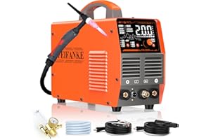 FEIFANKE TIG Welder AC DC 240V 200A Inverter Welding Machine IGBT Pulse Aluminium Welder Machine 7 in 1 ARC Welder with Digital LED Display and WP26 TIG Torch for Stainless Steel Aluminium