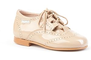 ANGELITOS Zapatos Inglesitos Charol para Niños Todo Piel mod.1505. Calzado Infantil Made in Spain, Garantia de Calidad.