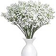 YSBER Artificial Gypsophila Plants with Pot (White, 10 Pieces)