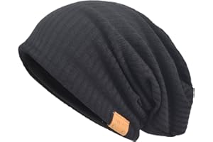 VECRY Herren Baumwolle Mütze Strickmützen Slouch Beanie Schädel Cap Winter Sommer Hüte