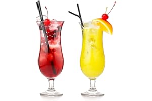 Topkapi Tiki Beach 92506 - Copas de cóctel de piña colada, 460 ml, 6 unidades