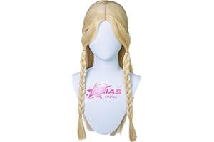 OSIAS Marcille Donato Parrucca Lunga Dorata Con Treccine Capelli Sintetici Resistenti Al Calore