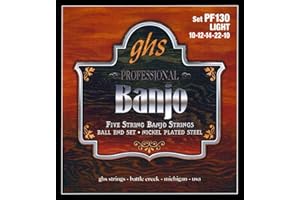 GHS STRINGS GHS PF 130 Light Banjo Stainless Steel Ball End (5 cuerdas)