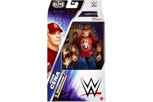 Mattel WWE Elite Collection - John Cena, personaggio collezionabile Series 120, alto 15+ cm con 25 punti di articolazione e mani intercambiabili incluse, 8+ anni, JGV13