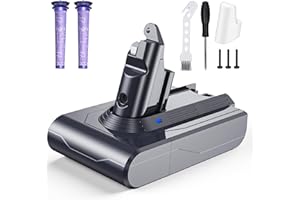 NZBS 6000mAh Batterie pour Dyson V6 DC62 DC58 DC59 DC61 DC72 DC74 Aspirateur à Main Remplacement Batterie pour Dyson SV03 SV05 SV06 SV07 SV09