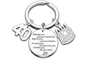 NIMTEVE Birthday Keyring Birthday Gifts Key Ring Gifts For Women Girls Gifts Inspirational Keychain Gifts For Mum Daughter Sister Christmas Gifts