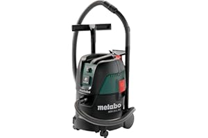 Metabo odkurzacz uniwersalny ASA 25 L PC – 602014000 – Odkurzacz do pracy na mokro i sucho z manualnym czyszczeniem filtra – Długość kabla 7,5 m