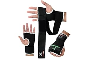 ISLERO FITNESS Islero Boxing Inner GEL Gloves hand Wraps Punch Bag MMA Grappling Martial Arts Bandages