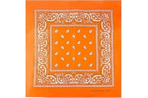 JOPHY & CO. Bandanas aus 100% Baumwolle für Damen Herren Kinder Unisex mit Paisley Muster Kopftuch Kopfbedeckung Schal für Haar/Hals/Handgelenk/Kopf COD.644