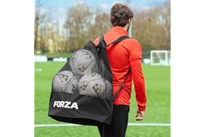 FORZA Mesh Ball Rucksack | Backpack to Carry & Store up to 12 Size 5 Footballs with Ease - Ideal for Coaches, PE Teachers and Players