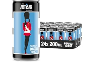 THE ARTISAN DRINKS COMPANY Artisan Skinny London Tonic Can, 200ml (Case 24)