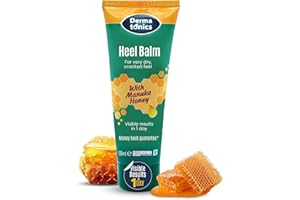 Dermatonics Fast-Acting Manuka Honey Heel Balm | Nourishing Formula for Very Dry and Cracked Heels | Visible Results in Just 1 Day | Suitable for Diabetics | 125 ml