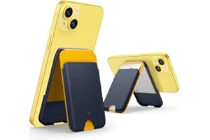 Caseology Nano Pop Magsafe Wallet Stand [Double Structure Puissante] Support Porte-Cartes Magnétique et en Silicone Antidérapant pour iPhone 14 13 12 11, Non Compatible avec 13/12 Mini - Parent