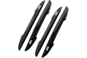 Hypersonic 4-Pack Car Door Protector Bumper Vehicle Door Edge Guard Strip Plastci Black Scartch Protection Eliminate Wind Buffeting