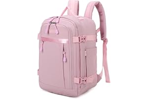 BRIJAY Zaino Ryanair-Easyjet Cabin 40 x 20 x 25 cm (20 L) | Zaino gives air travel | Borsa da Cabina Zaino per Uomo e Donna da Lavoro Lavoro Viaggio e Trekking Scuola (ROSA)