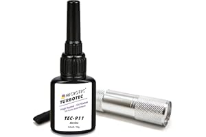 Microtec® Turbotec 911 UV-Kleber | 10g | mit UV-Taschenlampe | High-Speed UV-Kleber - Aushärtung in wenigen Sekunden | lichthärtender und transparenter Klebstoff | Qualitätsprodukt aus Deutschland