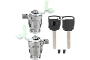 AUTOKAY 72146S73003 Door Lock Cylinder Front Left Driver LH Side & Right Passenger Side RH with Keys for Honda Accord 1998-2002 Civic 2001-2005 Odyssey 1999-2004 S2000 2000-2009 Honda CRV CR-V Element