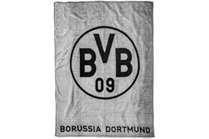 Borussia Dortmund, BVB-Fleecedecke (Grau), Grau/Schwarz, 0