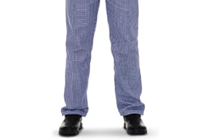 Pegasus Textiles | Professional Kitchen Men Women Blue and White Gingham Chef Trousers