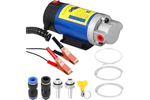QLOUNI 12V 100W Ölabsaugpumpe Elektrisch Diesel Absaugpumpe 2-3L/min Ölwechselpumpe für Motorölwechsel Ölpumpe für Auto, Motorrad, Boot, LKW, Wohnmobil
