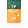 Tea And Twigs | Detox Desi Kahwa Green Tea- 25 Pyramid Teabags (50 Grams) | Kahwa Green Tea with Black Pepper, Tulsi, Ginger, Clove | Detox Green Tea for Cleanse, Cold Relief, Improved Digestion