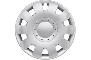 ‎KUGLO Radkappen Silber matt 15 Zoll - Radzierblenden für Stahlfelgen - Neptun Alufelgen Look Radblenden für Stahlfelgen - Europäisches Produkt aus recyceltem Kunststoff - 4er Set Zierkappen