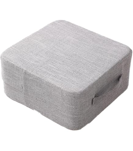 Coussin Biseauté WELLTEX 40x40cm - Rehausseur Chaise Enfants & Seniors Avec Housse Lavable