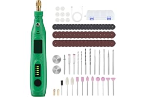 WAKERUG Cordless Rotary Tool with 105pcs Accessories - 3.7V 5-Speed 3600-18000 RPM Mini Electric Grinder, USB Rechargeable for DIY Work Engraving, Carving, Cutting, Polishing, Drilling, Cleaning, Sanding