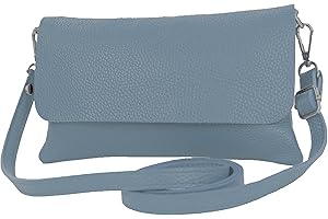 modamoda de T226 Damen Leder Clutch Umhängetasche Abendtasche Small handmade in Italy