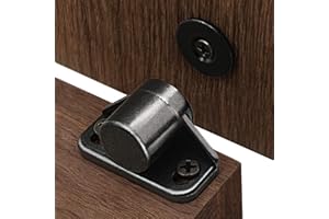 sunivaca Magnetic Door Catch, Strong Door Magnetic Catches, Black (4 Pack) Cupboard Door Magnets Heavy Duty Magnetic Cabinet Closures for Wardrobe, Cabinet, Drawer, Kitchen Furniture, Louver, Closet