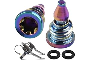 VULEVIRTUE 2 Pièces Vis de Purge de Vélo,Vis de Purge de Levier de Frein Vis En Alliage de Titane avec Joint Torique pour Magura MT2 MT4