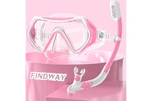Findway Unisex Adult Diving Mask, Men Women Tempered Glass Diving Mask, Leak-Proof Diving Goggles, Snorkeling Mask Suitable for Snorkeling and Swimming