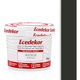 Ecedekor Ahşap Dolgu ve Tamir Macunu 1Kg gr Kova &ndash; (Wenge) &ndash; Mobilya, Parke, Masif ve Kaplama i&ccedil;in &Ccedil;atlak, &Ccedil;izik, Delik Onarı