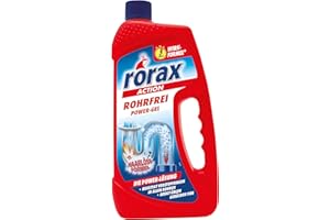 rorax déboucheur de canalisation rohrfrei Power-Gel, 1 Litre Noir