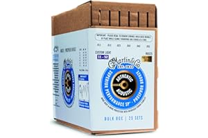 Martin Struny - Autentyczne akustyczne SP fosforowe brązowe niestandardowe światło 11-52 - 25 zestawów