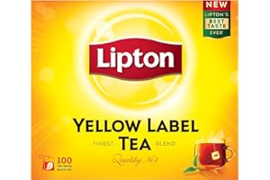 Lipton Yellow Label Black Tea, 100 Bags - Pack Of 1