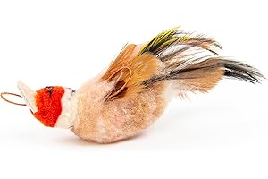PURRS CAT TOYS Purrs Goldfinch Bird attachment- Fits PurrSuit, Frenzy & DaBird wand Cat Toys
