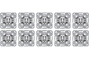 Gira System 55 reinweiß glänzend - 10er Set Wippschalter Wechsel