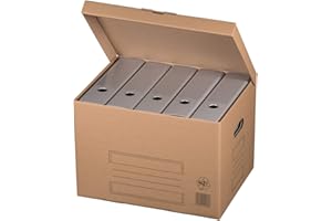 karton-billiger Archivschachteln Aktenkarton Archivkarton Archivbox mit Klappdeckel 10Stück