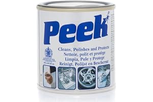 Peek 33700 Metal Cleaner Polishing Compound Paste to Clean, Polish, Shine and Protect Stainless Steel, Silver, Chrome, Fibreglass and Ceramic, 250ML