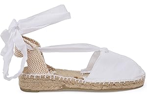 Pisamonas Espadrillas con Lacci per Bambine Tinta Unita