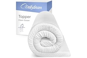 Cubrecolchón viscoelástico Dailydream Model M con Efecto viscoelástico, 140x200x5cm, Edition “Clean Ocean”
