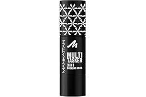 ‎MAHATTAN Manhattan Multi-Tasker 3-In-1 Bronzing Stick, cremiger Bronzer mit lichtreflektierenden Pigmenten, warm-schimmerndes Finish, vegane Formel, 4,5 g, Fb. 001, Light