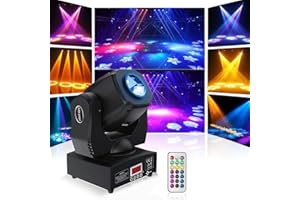 UKing 60W Cabeza Movil LED RGBW DMX Efecto Prism Luces de Discoteca Escenario con Remoto Foco Luces para DJ Disco Party Ballroom