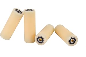 LASANA SMART MACHINES 4 Pieces Nylon Polyamide Rollers 35 mm diameter 100 mm wide 8 mm bearing Precisely Machined in the EU(35-100-8)