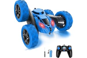 DxxD Samochód zdalnie sterowany dla dzieci, zabawka dla dzieci 3, 4, 5, 6, 7, 8, 9 lat, 4WD 360°, obrót 2,4 GHz, RC samochód terenowy, do gry na świeżym powietrzu, zabawki na świeżym powietrzu