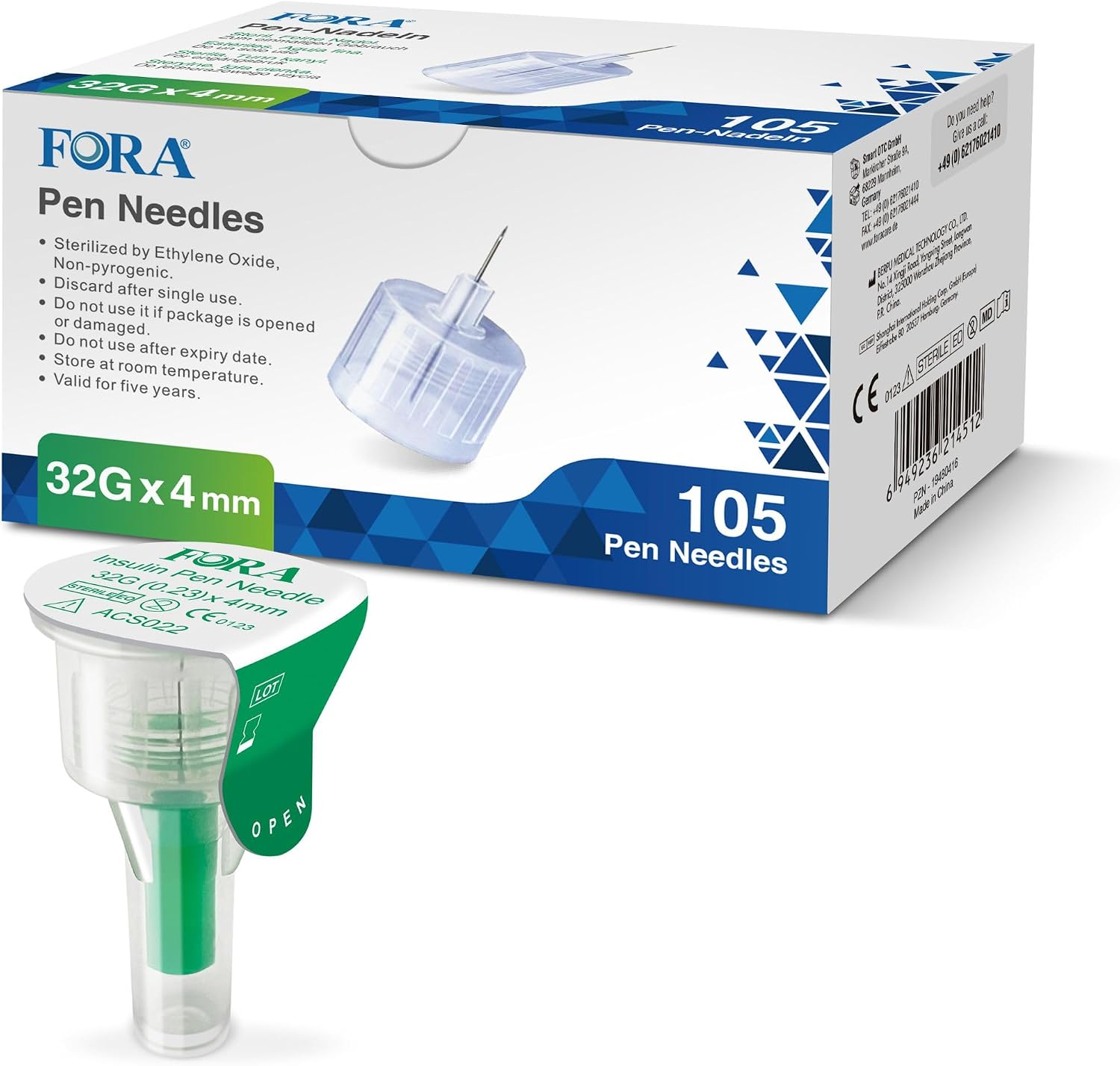 Fora Fine 4 mm 32G - 100 unidades