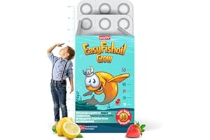 ‎EASYFISHOIL EasyFishoil Grow Omega 3 Kinder - 1 Monat - 30 Kaugeleedrop -Vitamine und Mineralstoffe, Fischöl Hochdosiert, Reines Fischöl, Kapseln für Kinder, Aus Norwegen, Halal Zertifikat, Omega 3 KIDS