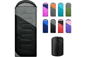 Yarmiene Sleeping Bag 3-4 Seasons, Outdoor Sleeping Bag for Adults and Children, Sleeping Bags for Portable, Rectangular, Soft, Thick and Warm for Outdoor, Camping, Hiking