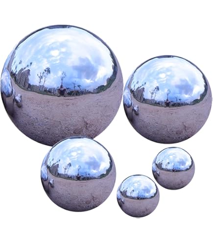 Zosenda Stainless Steel Gazing Ball, Mirror Polished Hollow Ball